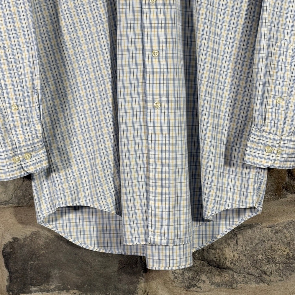 Ralph Lauren Yarmouth Men's Plaid Button Down Shirt 16 32/33 Long Sleeve Career - Picture 3 of 12